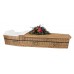 Six-Point Adult Willow Coffin - Includes Personalized Bamboo Plaque - Ground Shipping Included