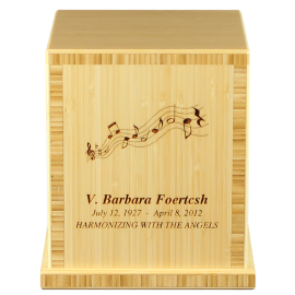 Traditional Bamboo Biodegradable Cremation Urn